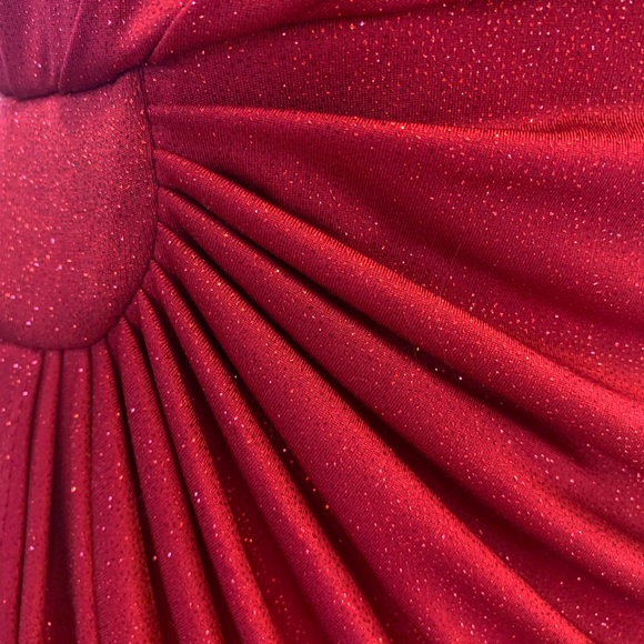 Red sparkly CONNECTED dress size 10 - Picture 5 of 5